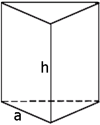 Площадь правильной треугольной призмы