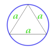 Описанного около равностороннего треугольника