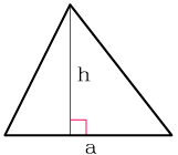 Площадь по основанию и высоте треугольника