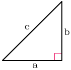 Найти сторону прямоугольного треугольника зная две другие стороны